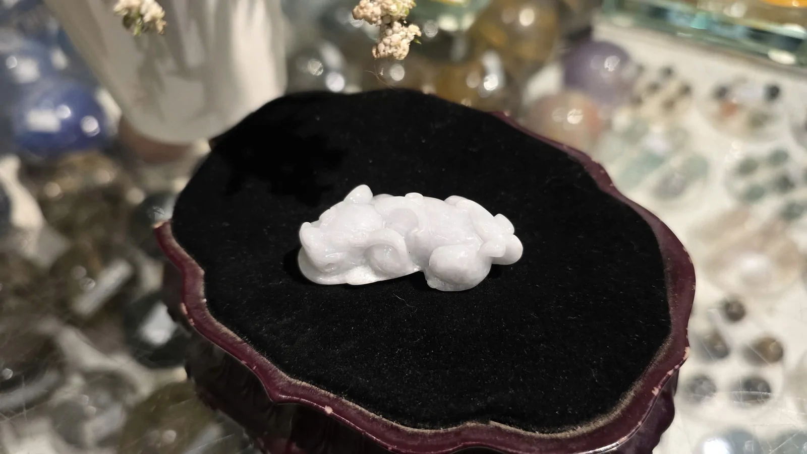 Tỳ hưu ngọc phỉ thúy xanh bạch A+++++ (GCN 17709 - 25.46 gr) S6899-S3-5296